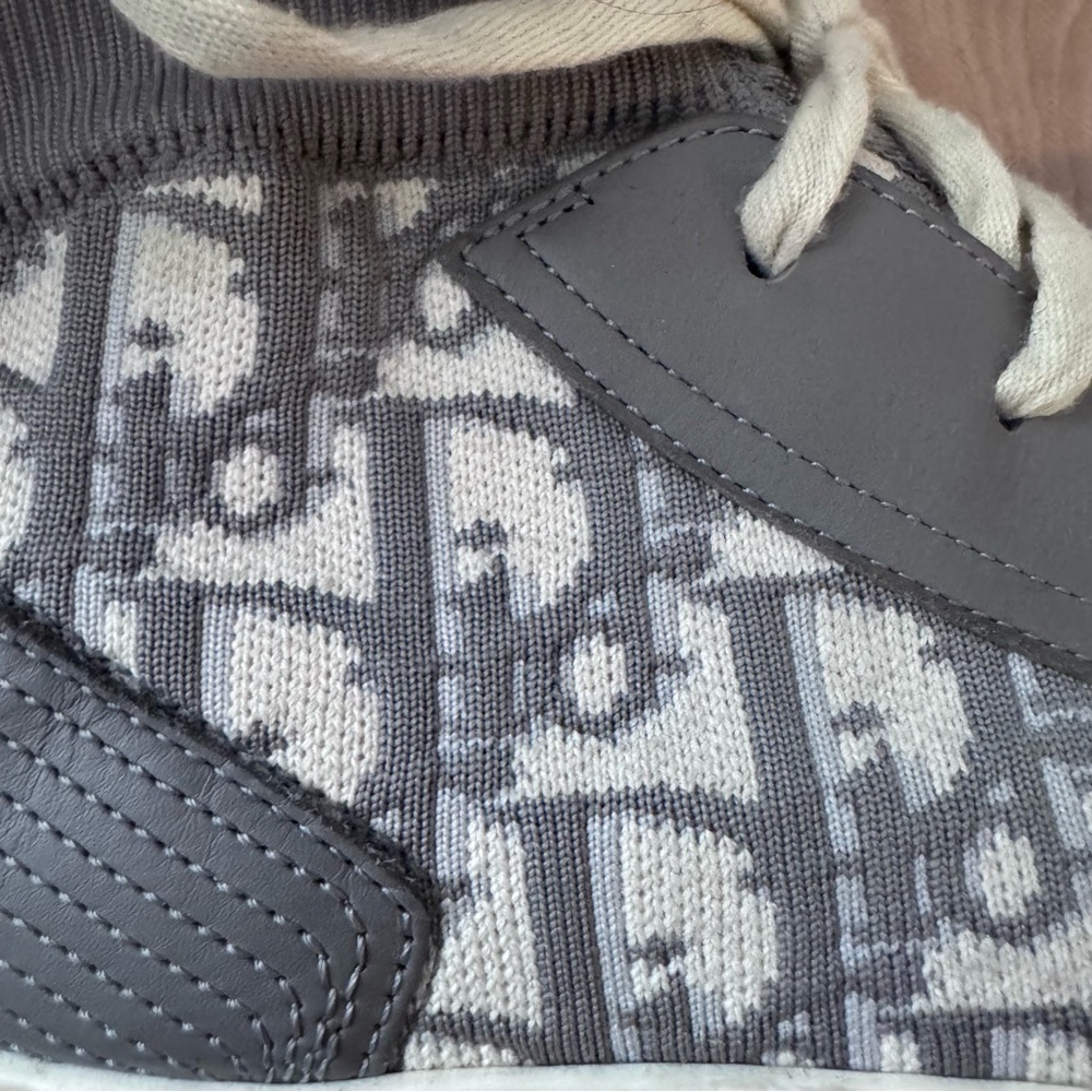 Dior Gray High Top Sneakers - Picture 3 of 7